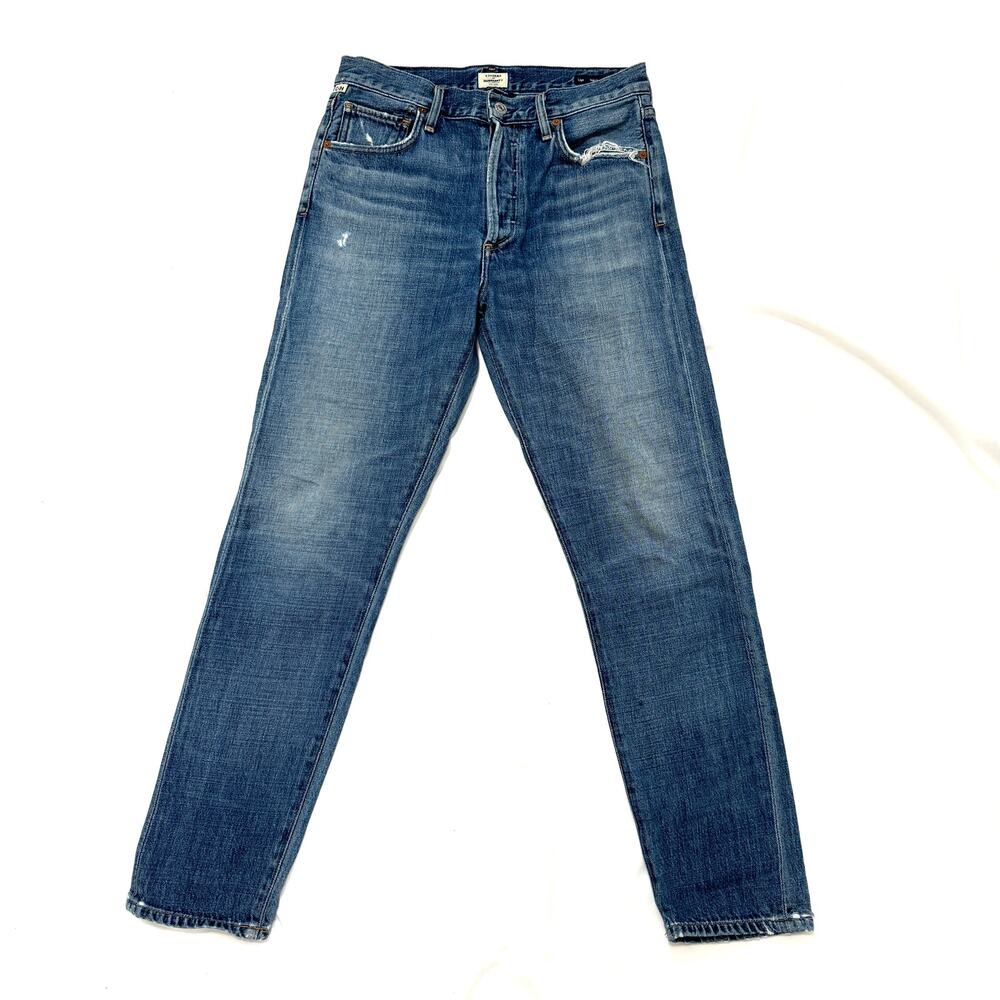 Citizens of Humanity Liya High Rise Classic Fit Crop Premium Vintage Denim